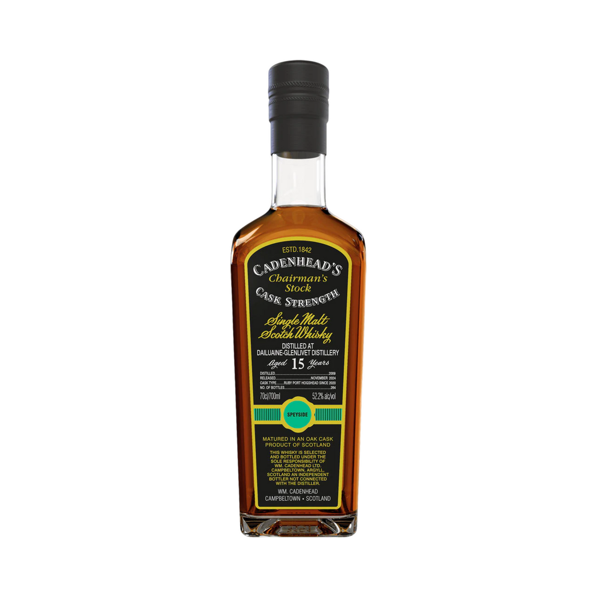 Cadenhead's Chairman's Stock Dailuaine-Glenlivet 15 Year Old Single Malt Scotch Whisky 700ml