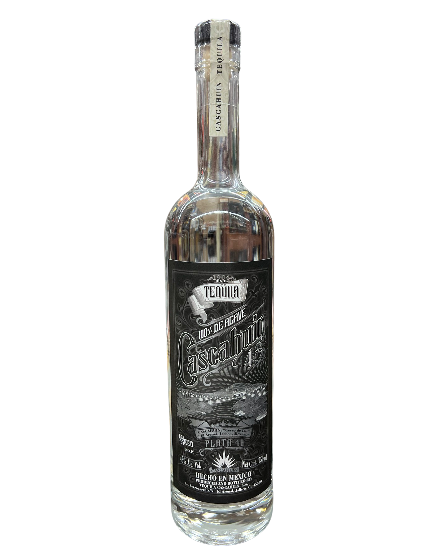 Cascahuin 48 Plata Tequila 750ml