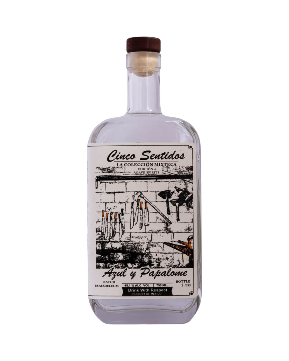 Cinco Sentidos (5 Sentidos) Coleccion Mixteca Azul y Papalome 750ml