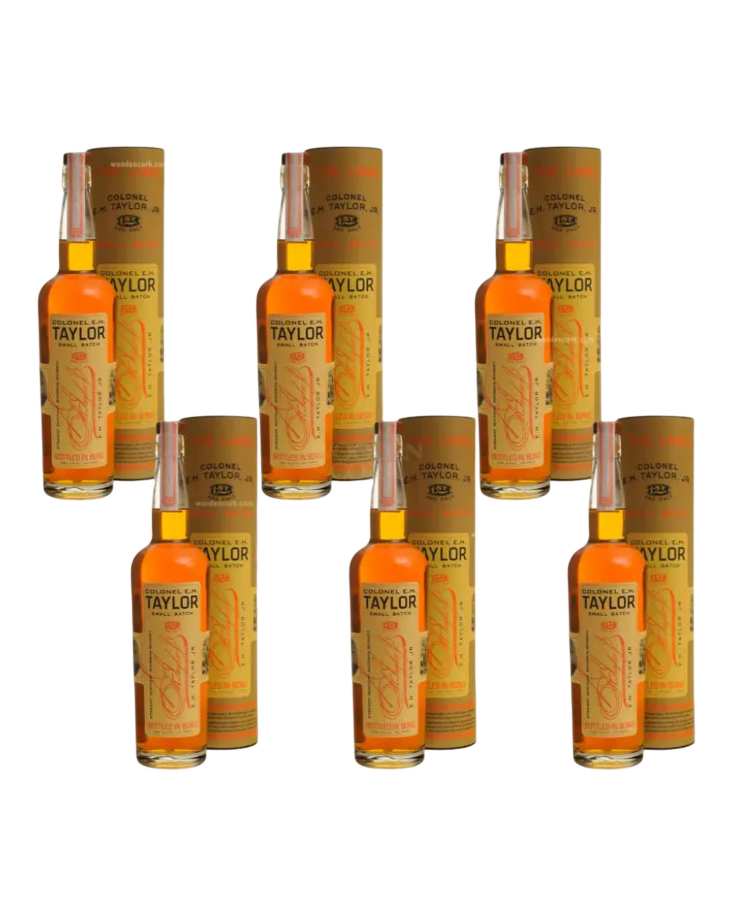 Colonel E.H. Taylor Small Batch Kentucky Bourbon Whiskey 750ml Bundle 6-Pack
