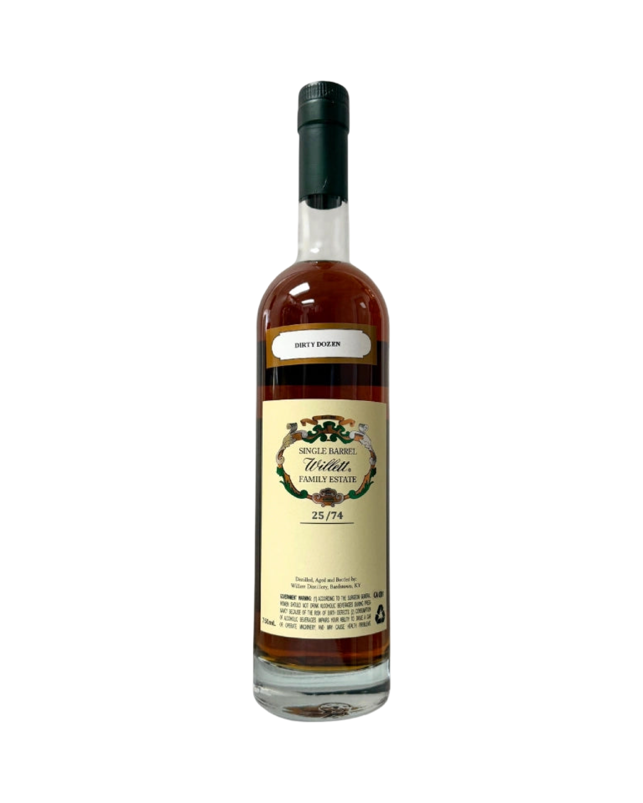 Willett Family Estate Bottled Single Barrel 12 Year Old Barrel No. 2520 Dirty Dozen Kentucky Straight Rye Whiskey
