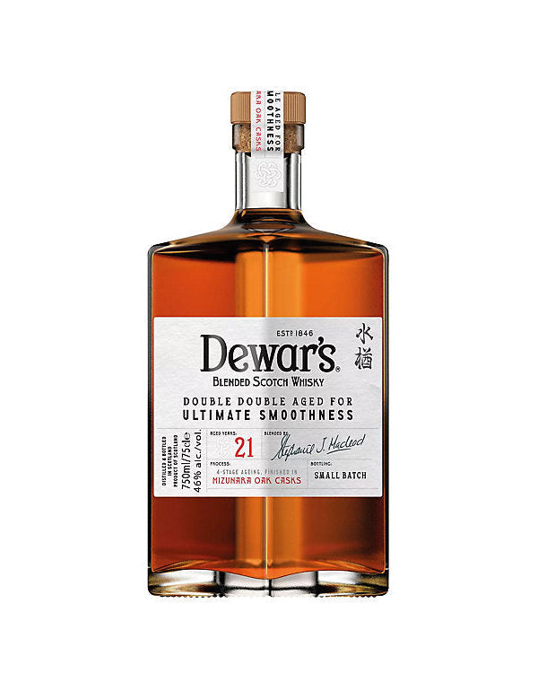 Dewar's Double Double Aged for Ultimate Smoothness 21 Year Old Blended Scotch Whisky 750ml