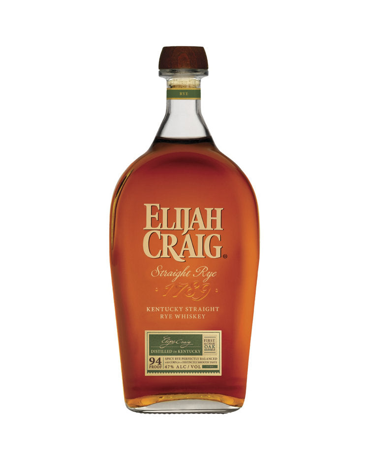 Elijah Craig Straight Rye Whiskey 1.75Lt