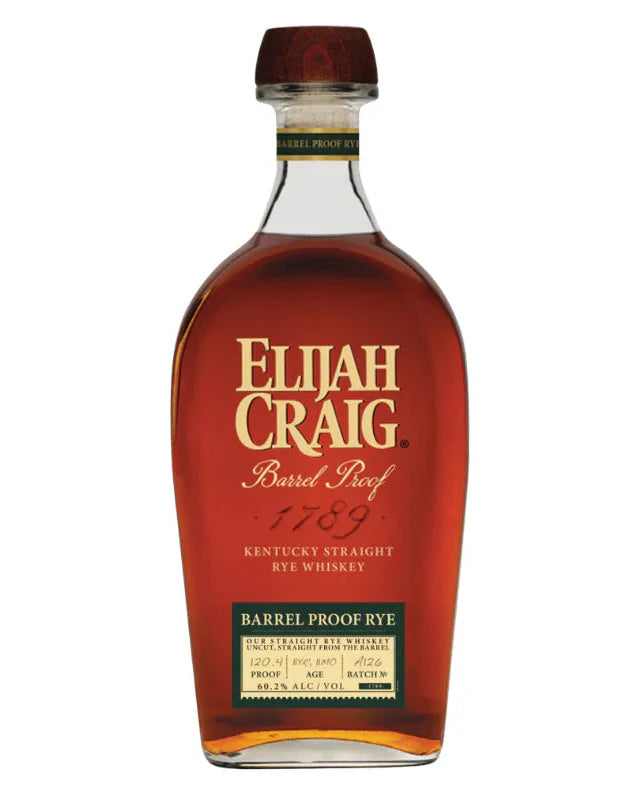 Elijah Craig Barrel Proof Batch A126 Kentucky Straight Rye Whiskey 750ml