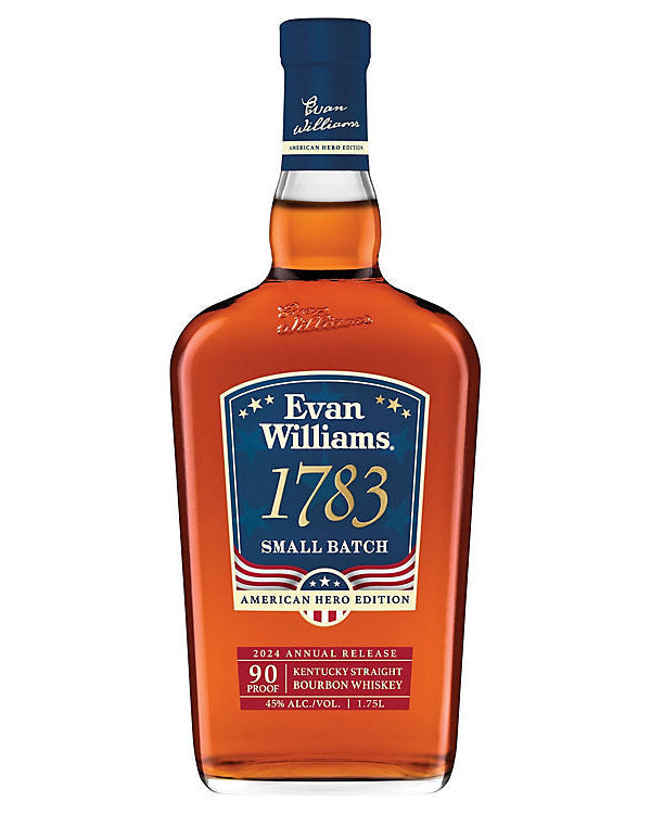 Evan Williams 1783 Small Batch 6 Year Old American Hero Edition Kentucky Straight Bourbon Whisky 1.75Lt