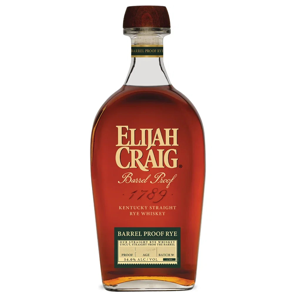 ELIJAH CRAIG BARREL PROOF RYE BATCH B526 10yr 8 months 115.6 Proof