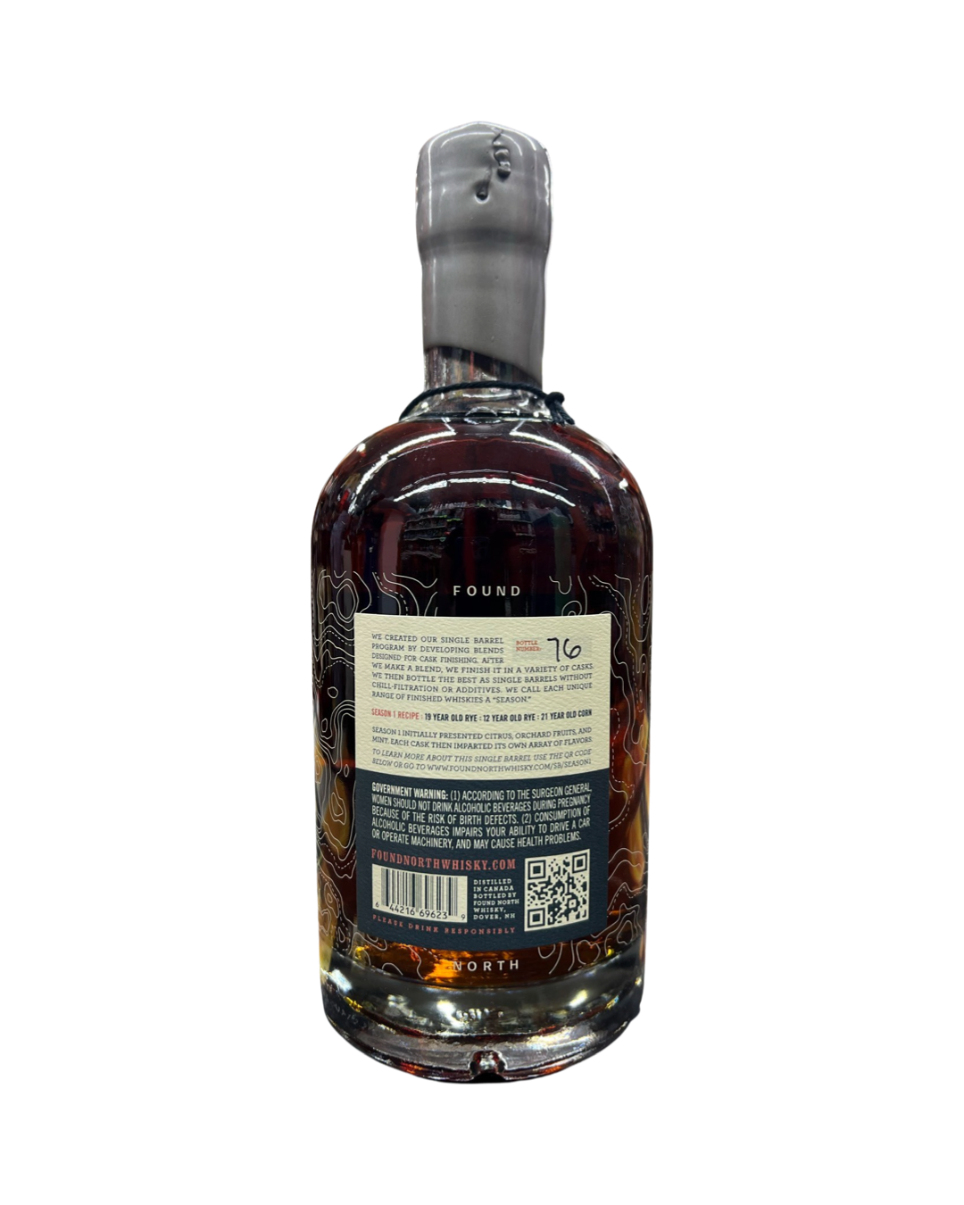 Found North Single Barrel Char 1 Selected By EL Cerrito Liquor Single Barrel Finished In New Wood Cask Strength Whisky 750ml
