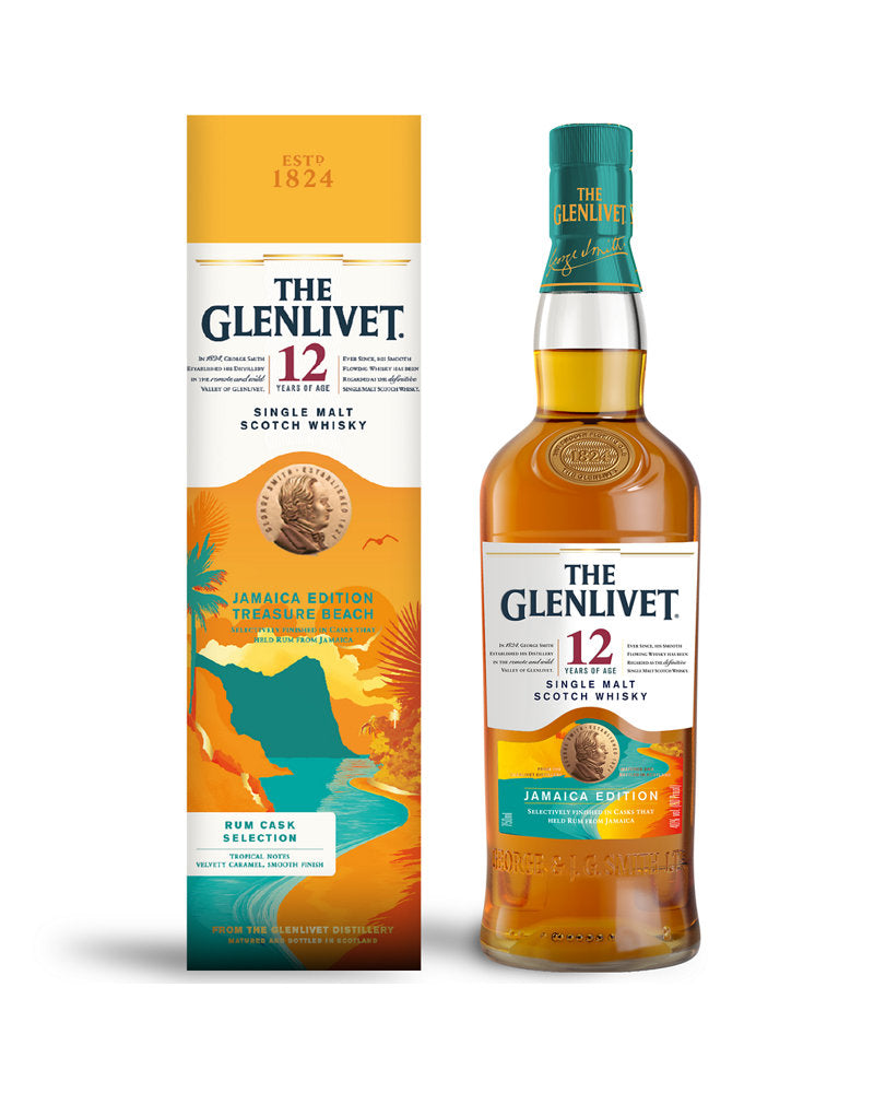 Glenlivet Jamaica Edition Teasure Beach Rum Cask 12 Year Old Single Malt Scotch Whisky 750ml