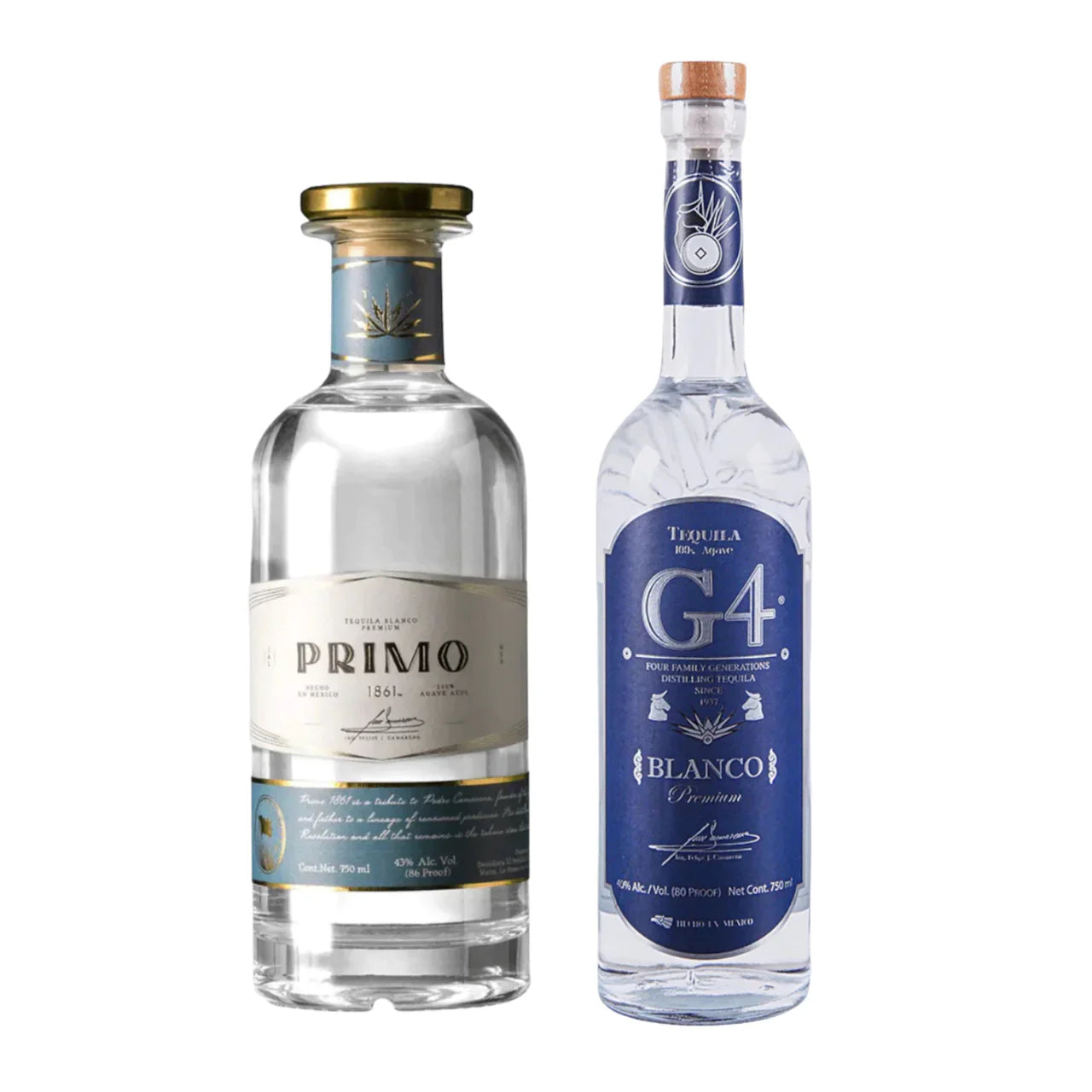 G4 & 1861 Primo Blanco Tequila Bundle 2-Pack