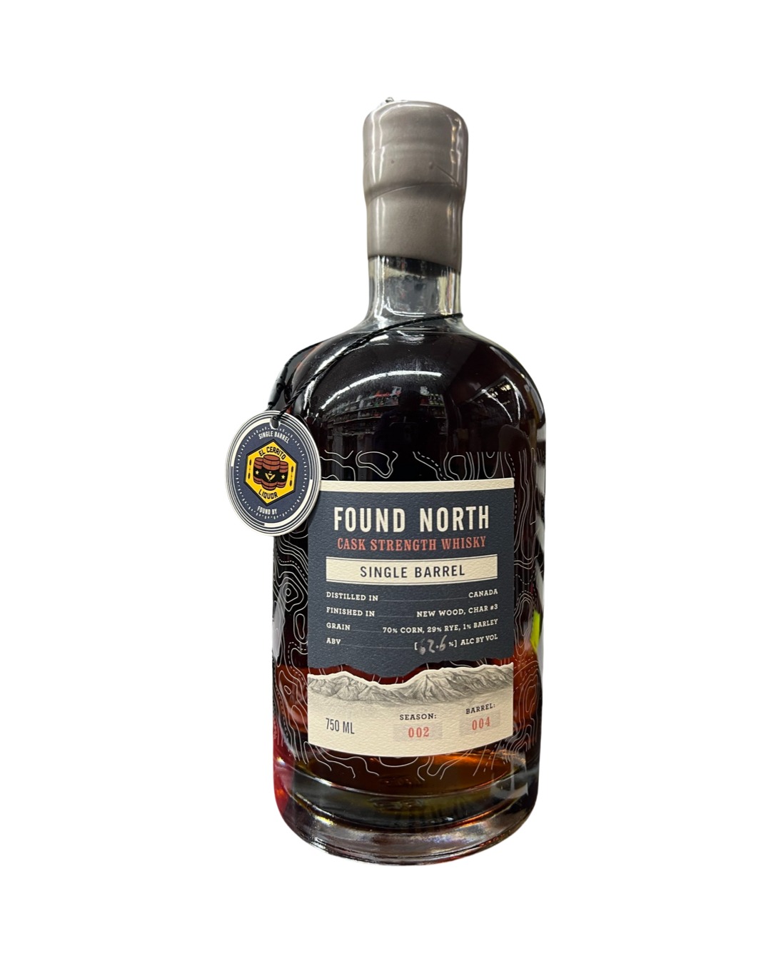 Found North Single Barrel Season 2 El Cerrito Liquor Store Pick FN 33 Wood Finish Whisky 750ml