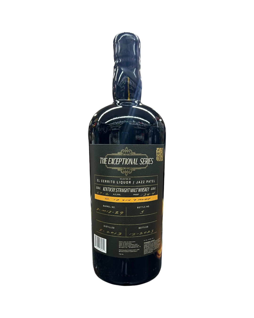 Rare Character 10 Year Old Exceptional Cask El Cerrito Liquor Store Pick Kentucky Straight Malt Whisky