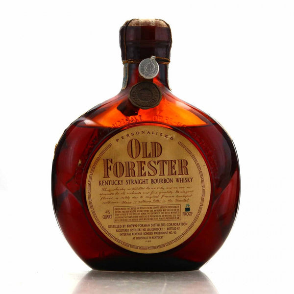 1952 Old Forester Personalized Bottled in Bond 86 Proof Bourbon Whiskey