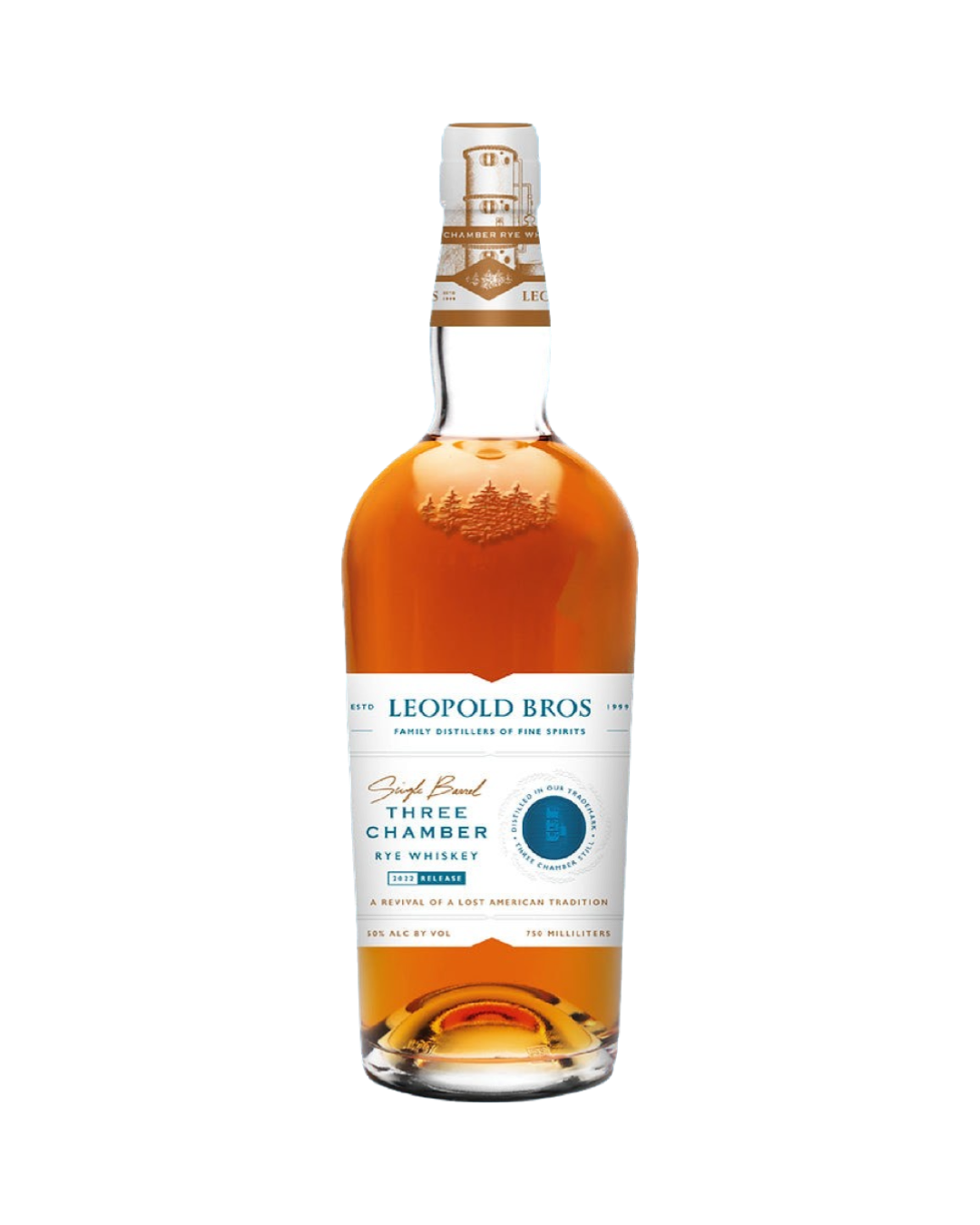 2022 Leopold Brothers Three Chamber Rye Whiskey 750ml