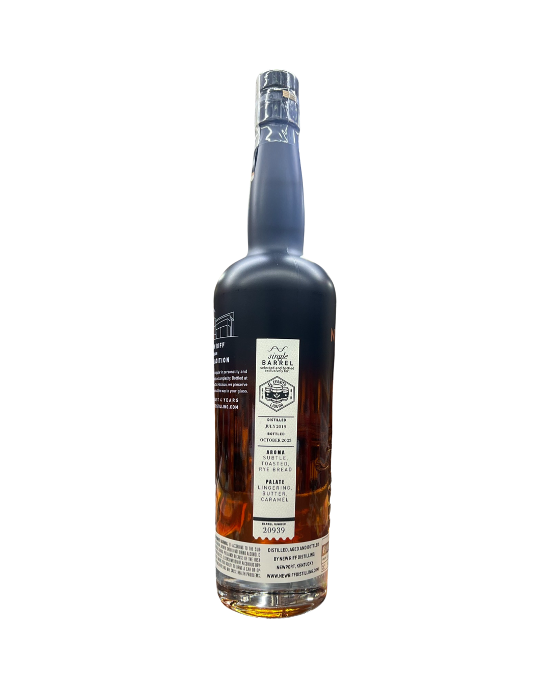 New Riff Single Barrel El Cerrito Liquor Store Pick Straight Bourbon Whiskey 750ml