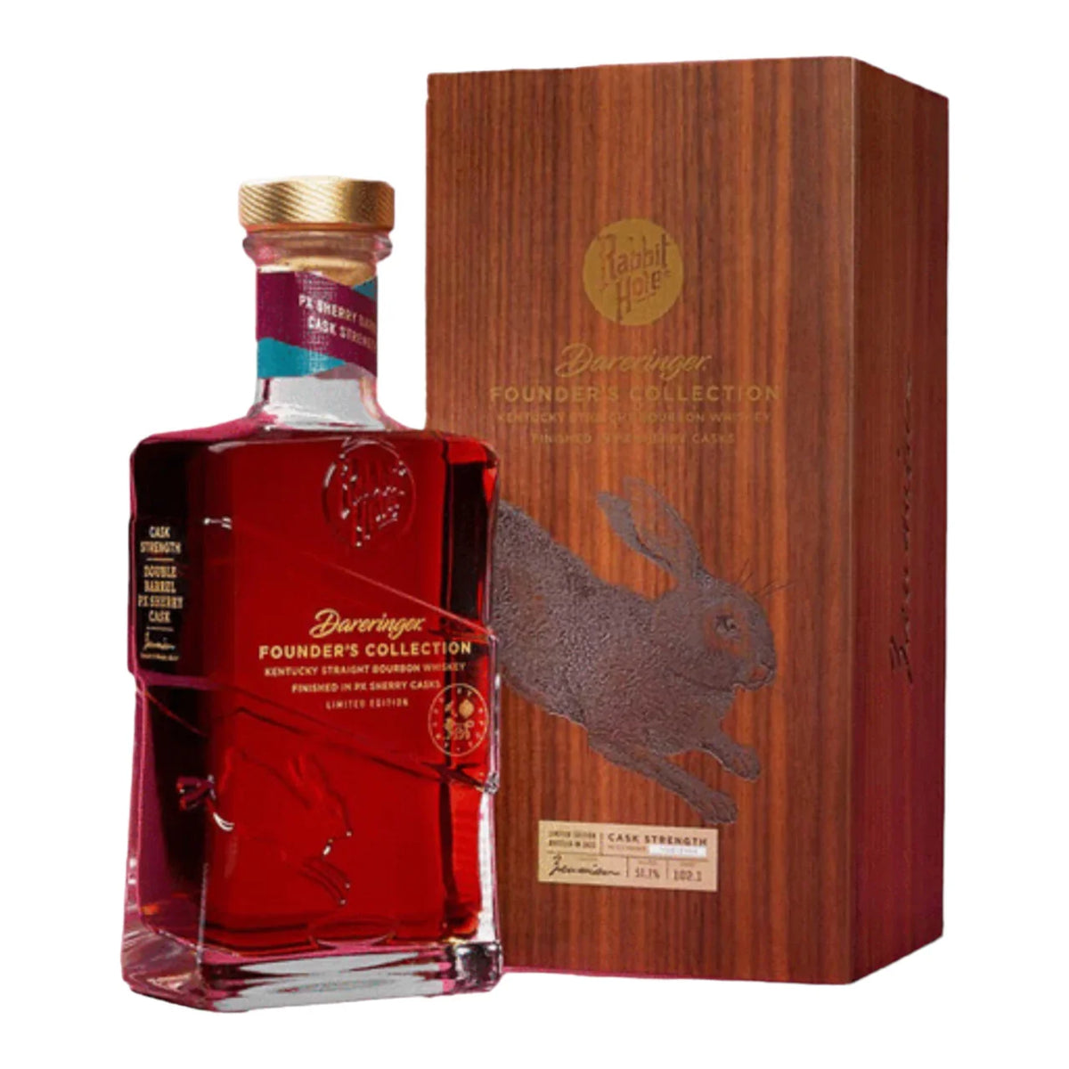 Rabbit Hole Founder's Collection Dareringer PX Sherry Cask Finish Kentucky Straight Bourbon Whiskey