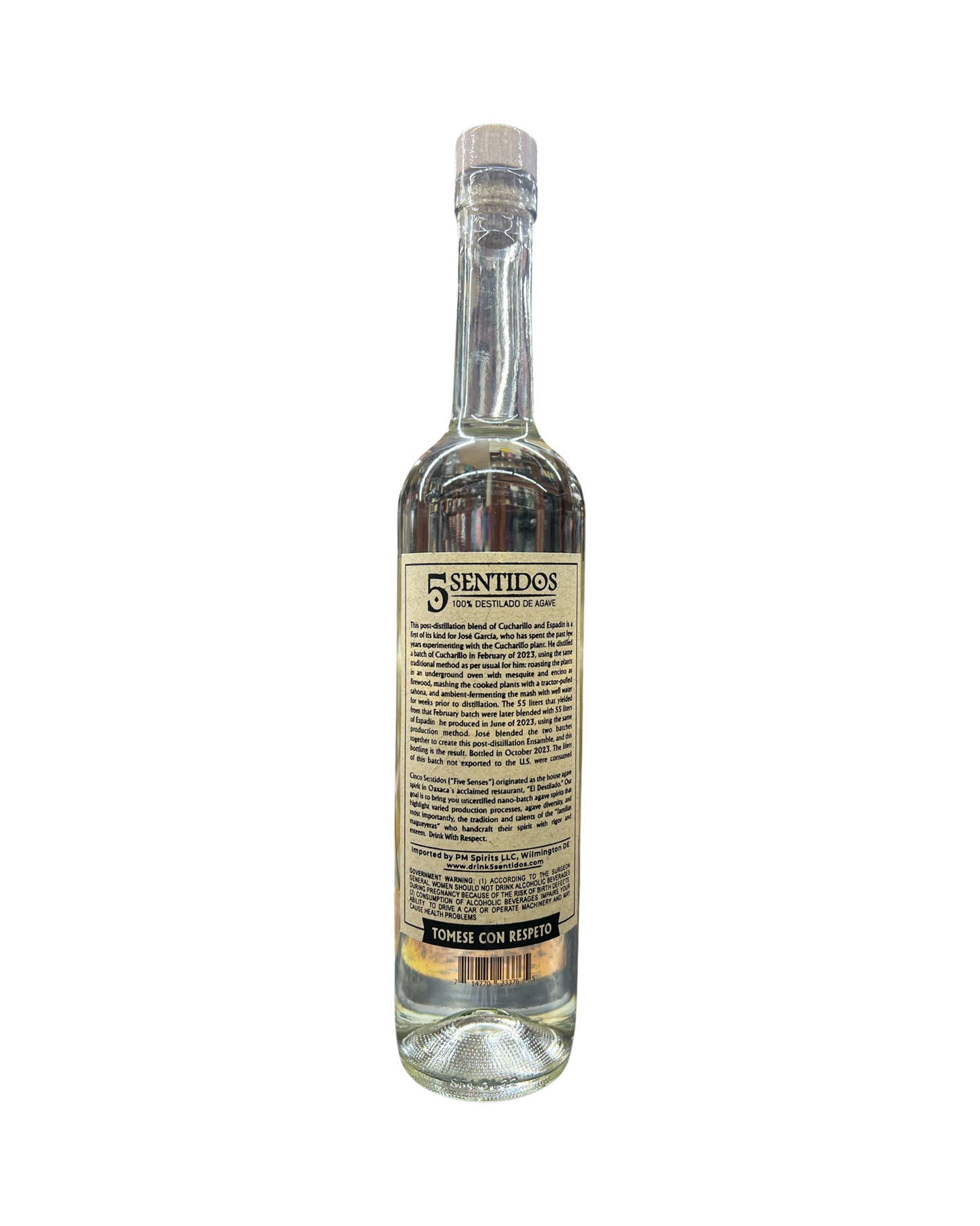 5 Sentidos Cucharillo Y Espadin El Cerrito Liquor Store Exclusive Mezcal 750ml