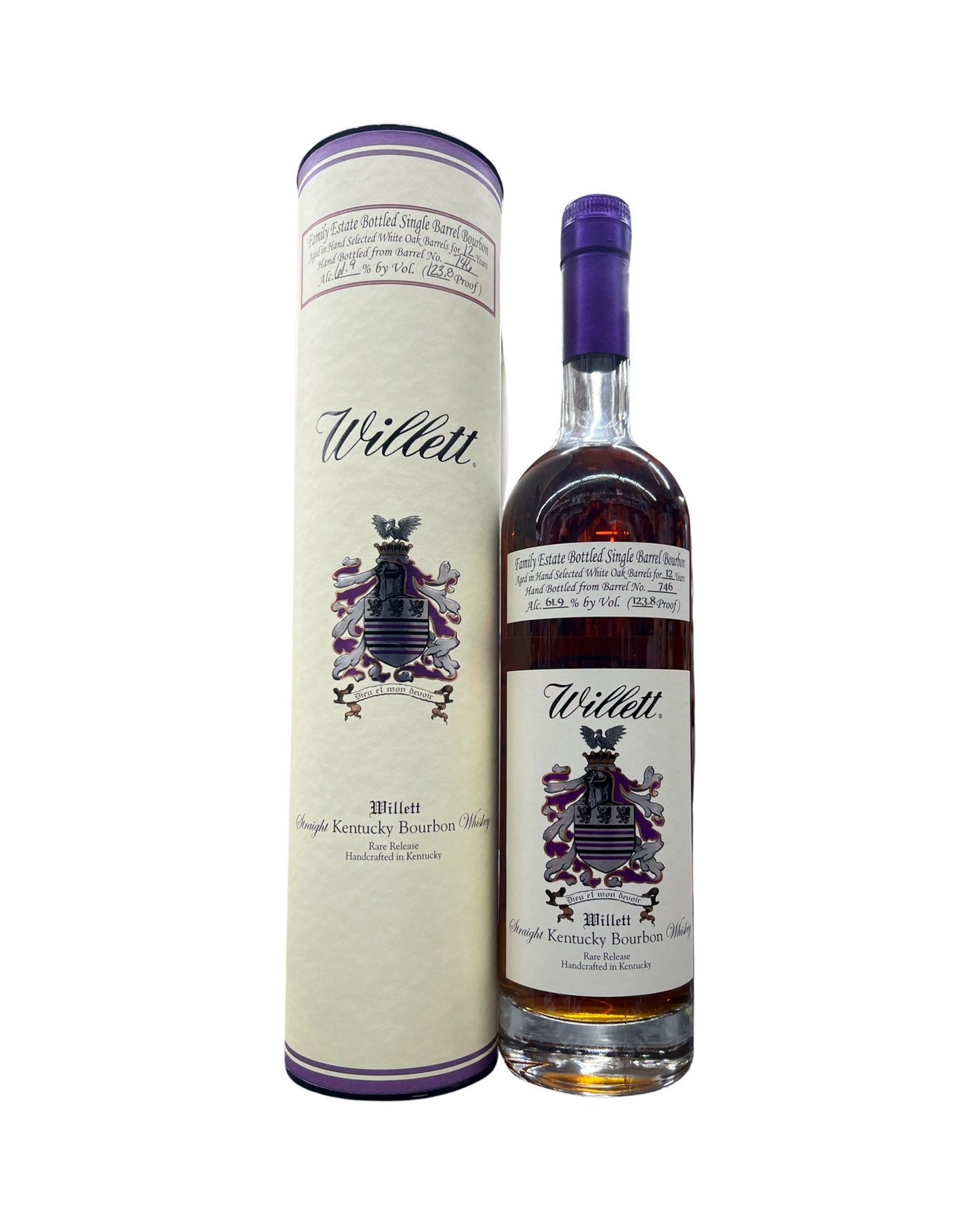 Willett Family Estate Bottled Single Barrel 12 Year Old Barrel No. 746 Kentucky Straight Bourbon Whiskey