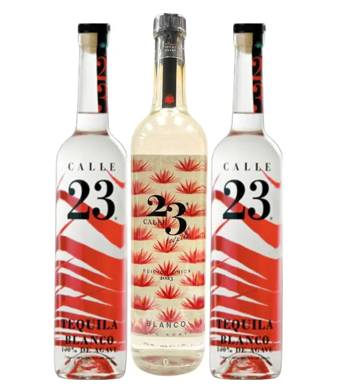 2023 Calle 23 Unica Blanco Tequila 700ml Bundle 3-Pack