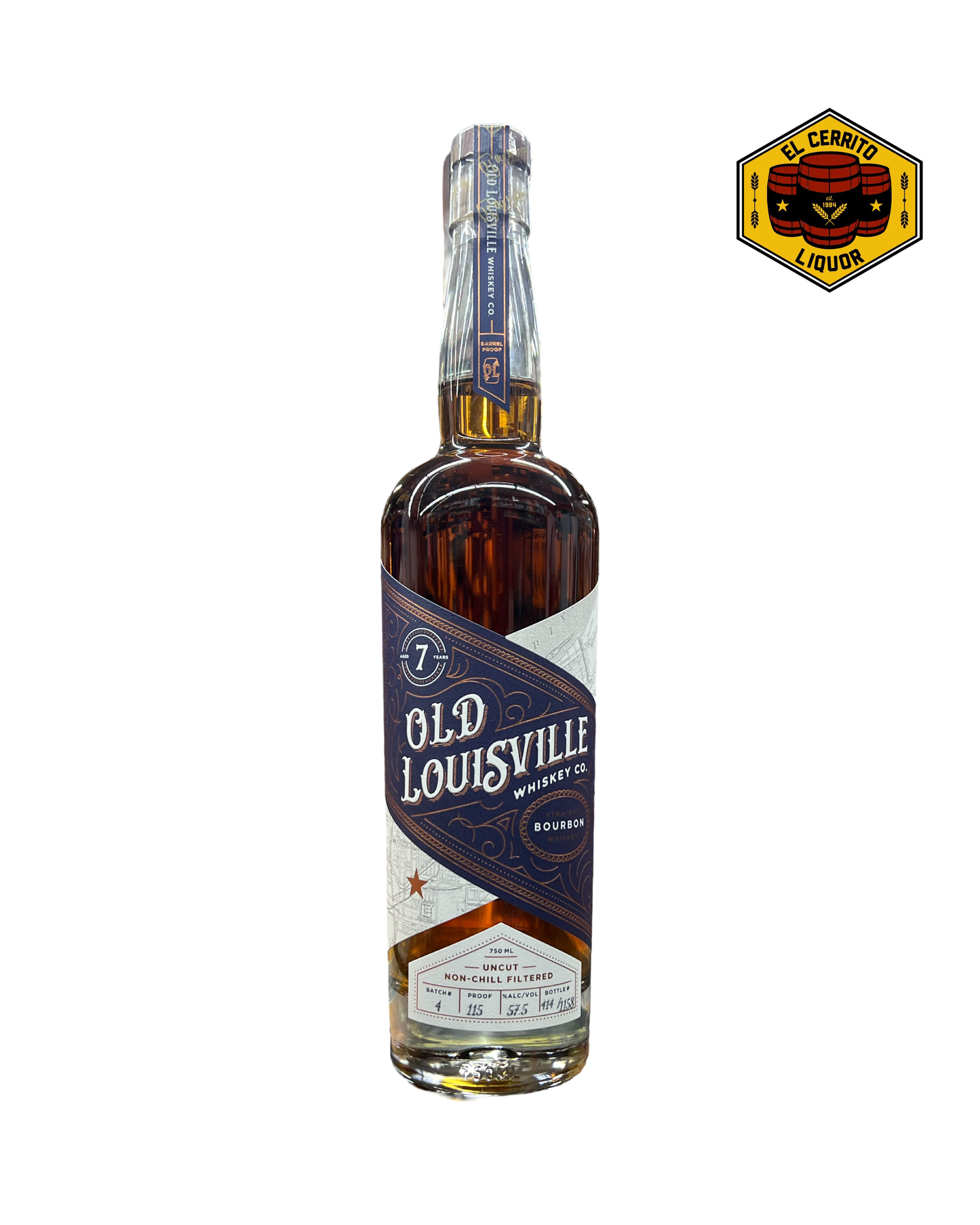 Old Louisville Batch 4 Barrel Proof 7 Year Old Straight Bourbon Whiskey