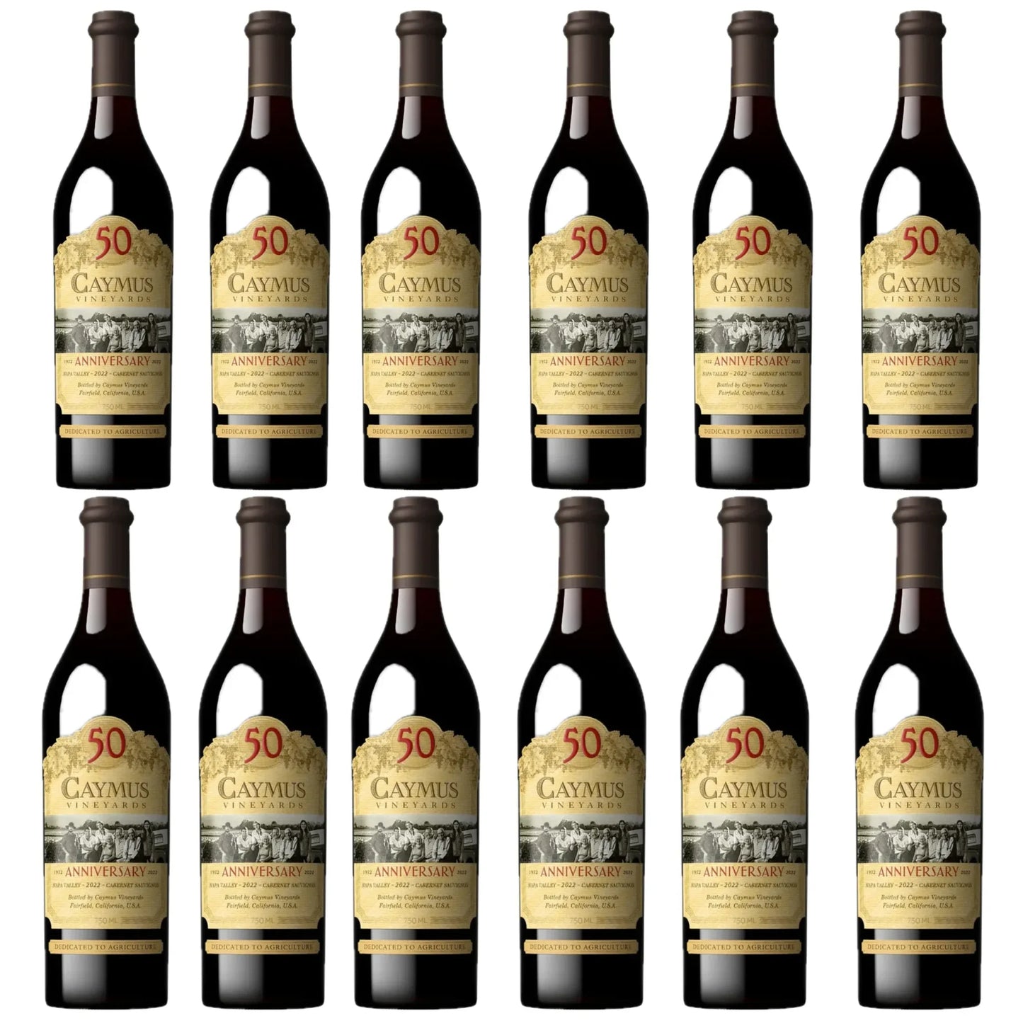 2022 Caymus Napa Valley 50th Anniversary Cabernet Sauvignon Bundle 750ml 12-Pack