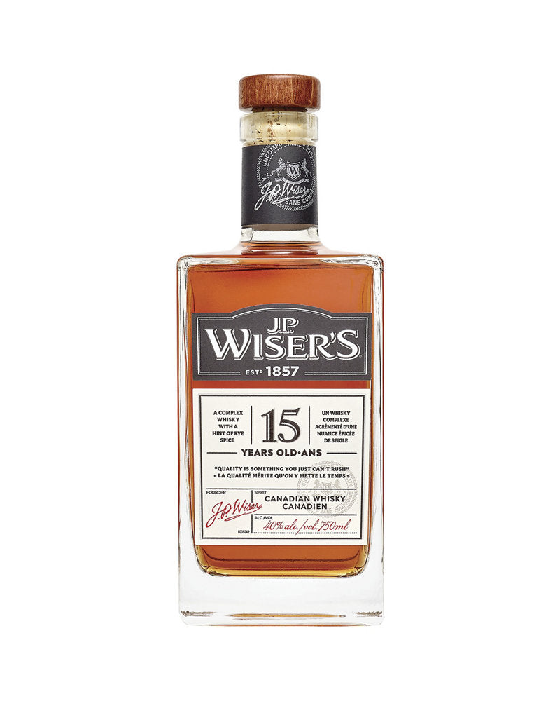 J.P. Wiser's 15 Year Old Canadian Whisky 750ml