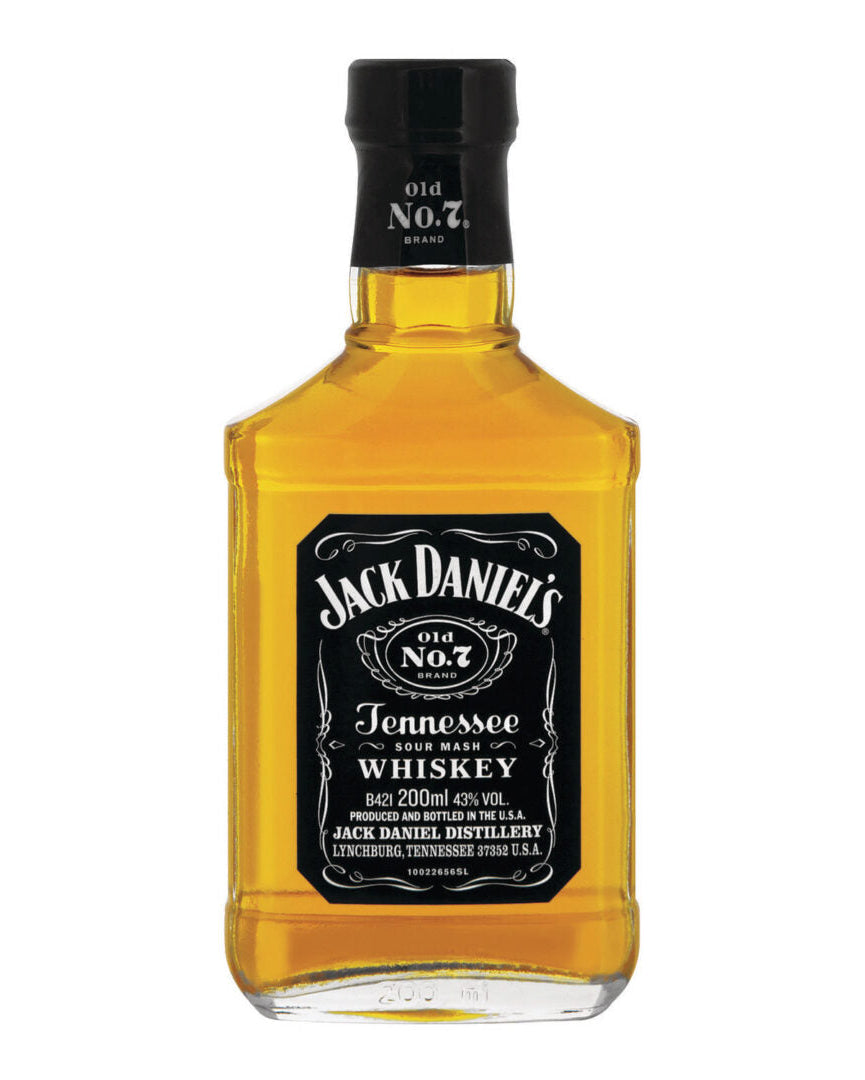 Jack Daniel's Black Label Old No.7 Brand Sour Mash Whiskey 200ml