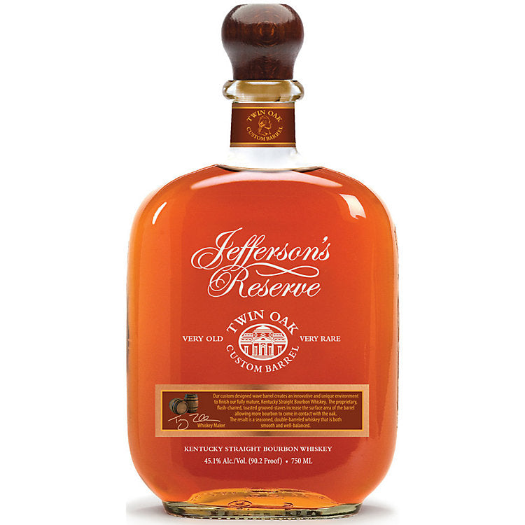 Jefferson's Reserve Twin Oak Custom Barrel Kentucky Straight Bourbon Whiskey 750ml