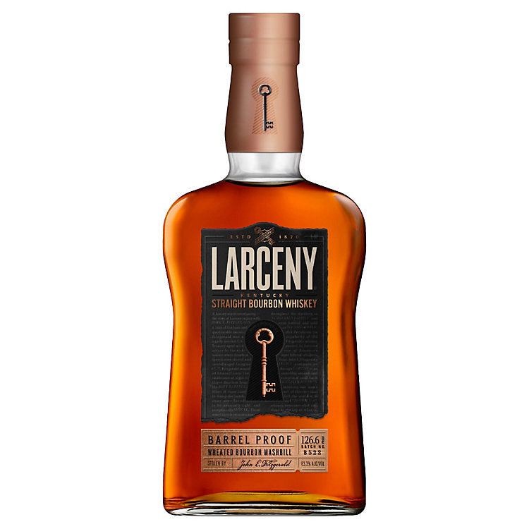 John E. Fitzgerald Larceny Barrel Proof Kentucky Straight Very Small Batch Bourbon Whiskey 750ml