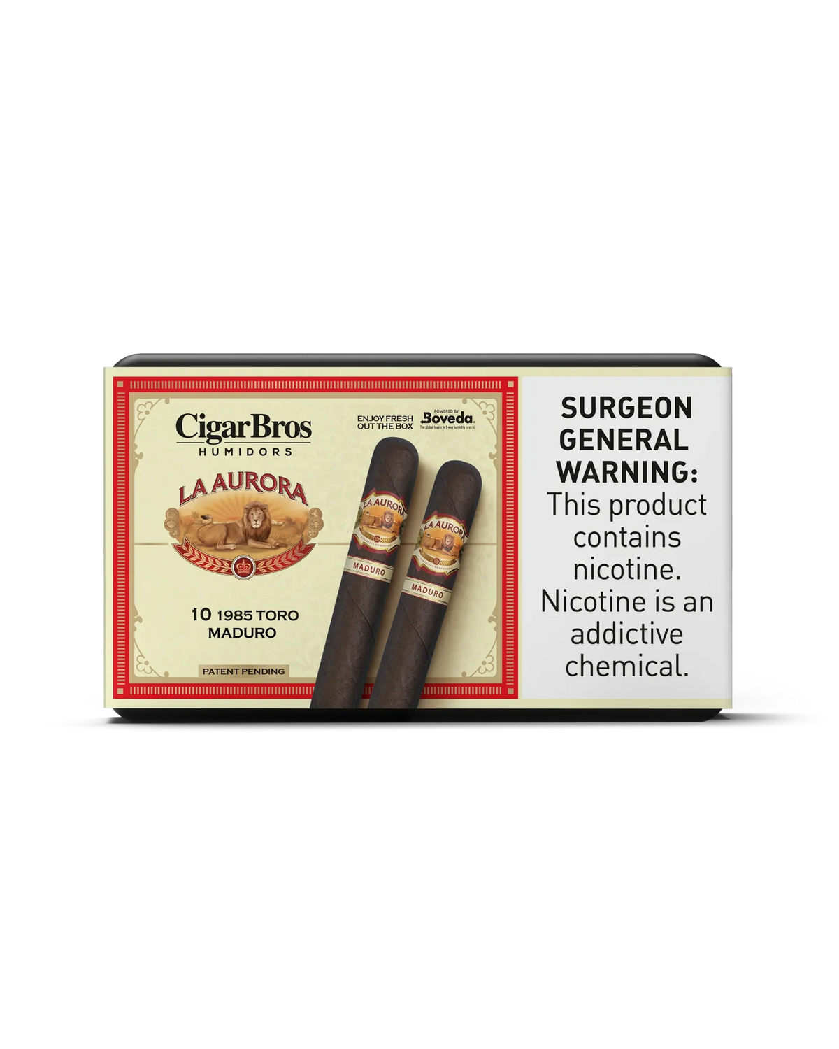 La Aurora 1985 Toro Maduro Cigar With Personal Humidor by CigarBros (Box of 10)
