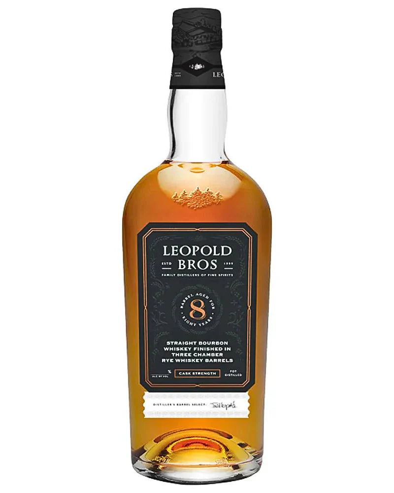 Leopold Bros 8 Year Old Cask Strength Straight Bourbon Whisky 750ml