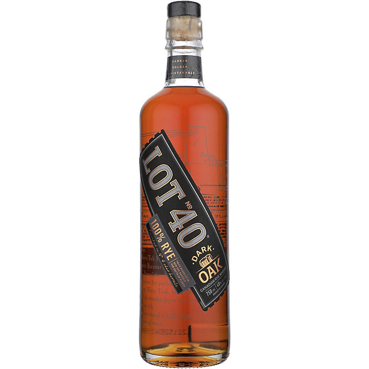 Lot No.40 Dark Oak Canadian Rye Whisky 750ml