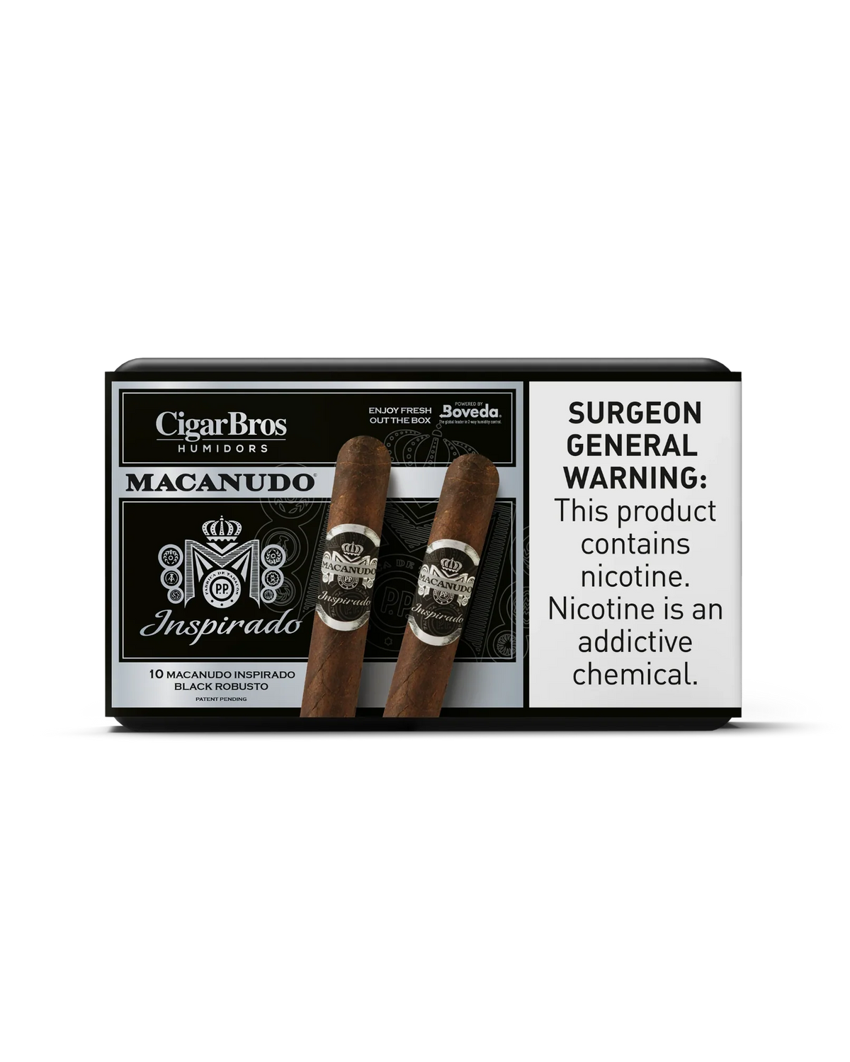 Macanudo Inspirado Orange Robusto Cigar With Personal Humidor by CigarBros (Box of 10)