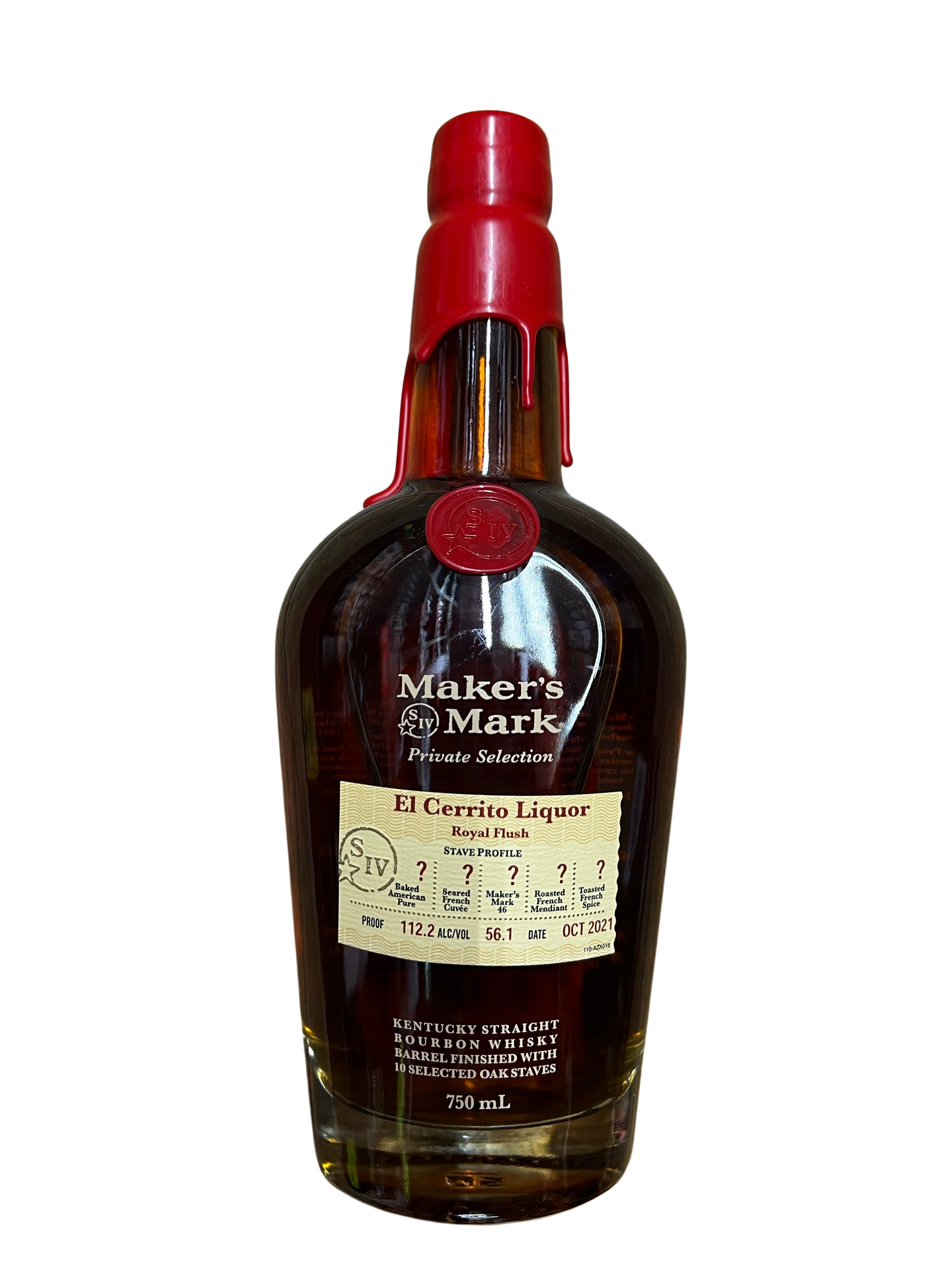 Maker's Mark Private Selection El Cerrito Liquor Store Pick Kentucky Straight Bourbon Whisky 750ml