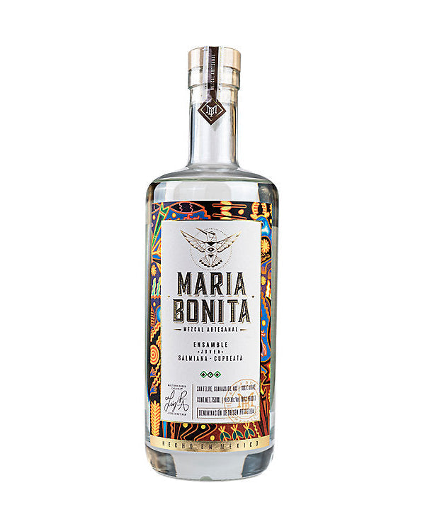 Maria Bonita Ensamble Saqlmiana Cupreata Artesanal Joven Mezcal 750ml