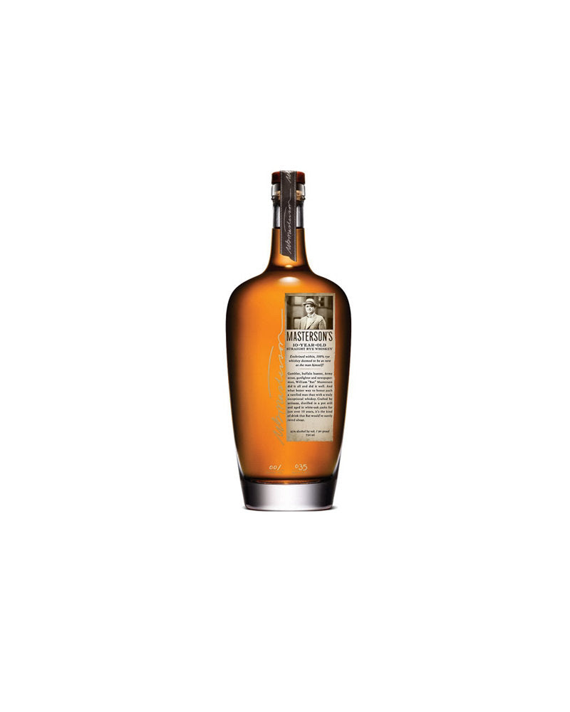 Masterson's 10 Year Old Straight Rye Whisky 750ml