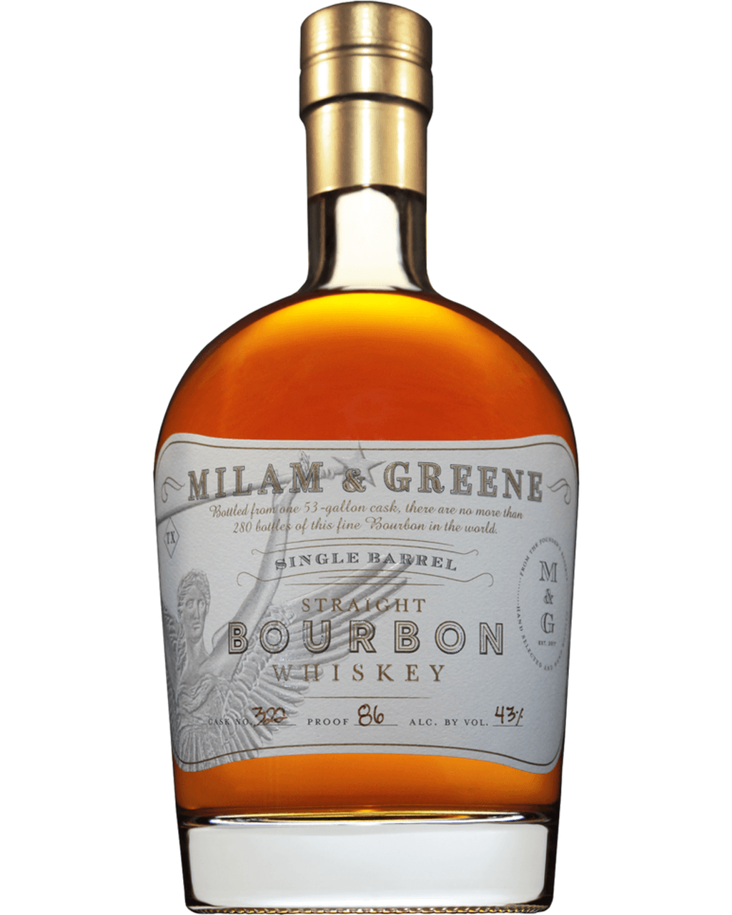 Milam & Greene Single Barrel Straight Bourbon Whiskey 750ml