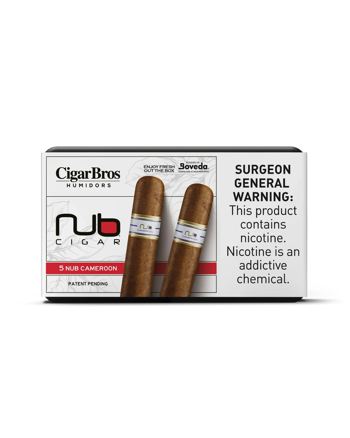 Nub Cameroon Cigar With Personal Humidor by CigarBros (Box of 5)