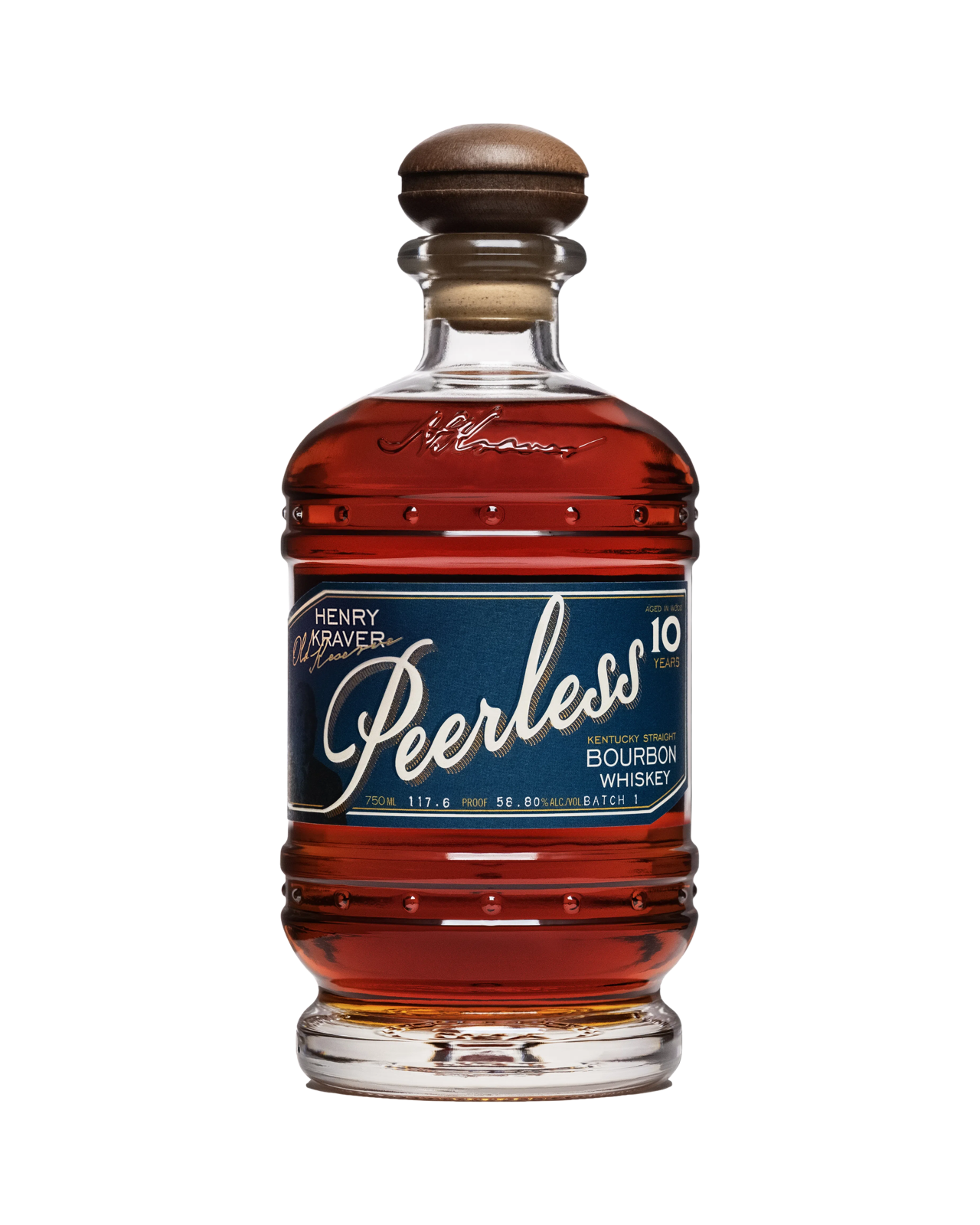 Peerless Henry Kraver Old Reserve 10 Year Old Bourbon Whiskey 750ml
