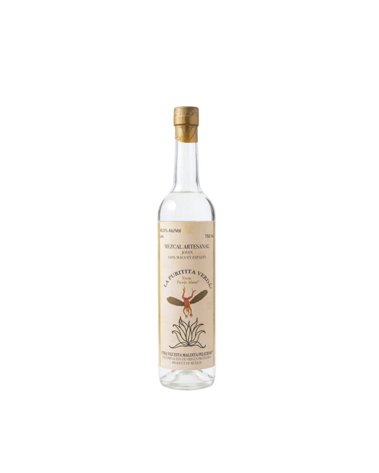 Pierde Almas Espadin La Puritita Verda Joven Mezcal 750ml