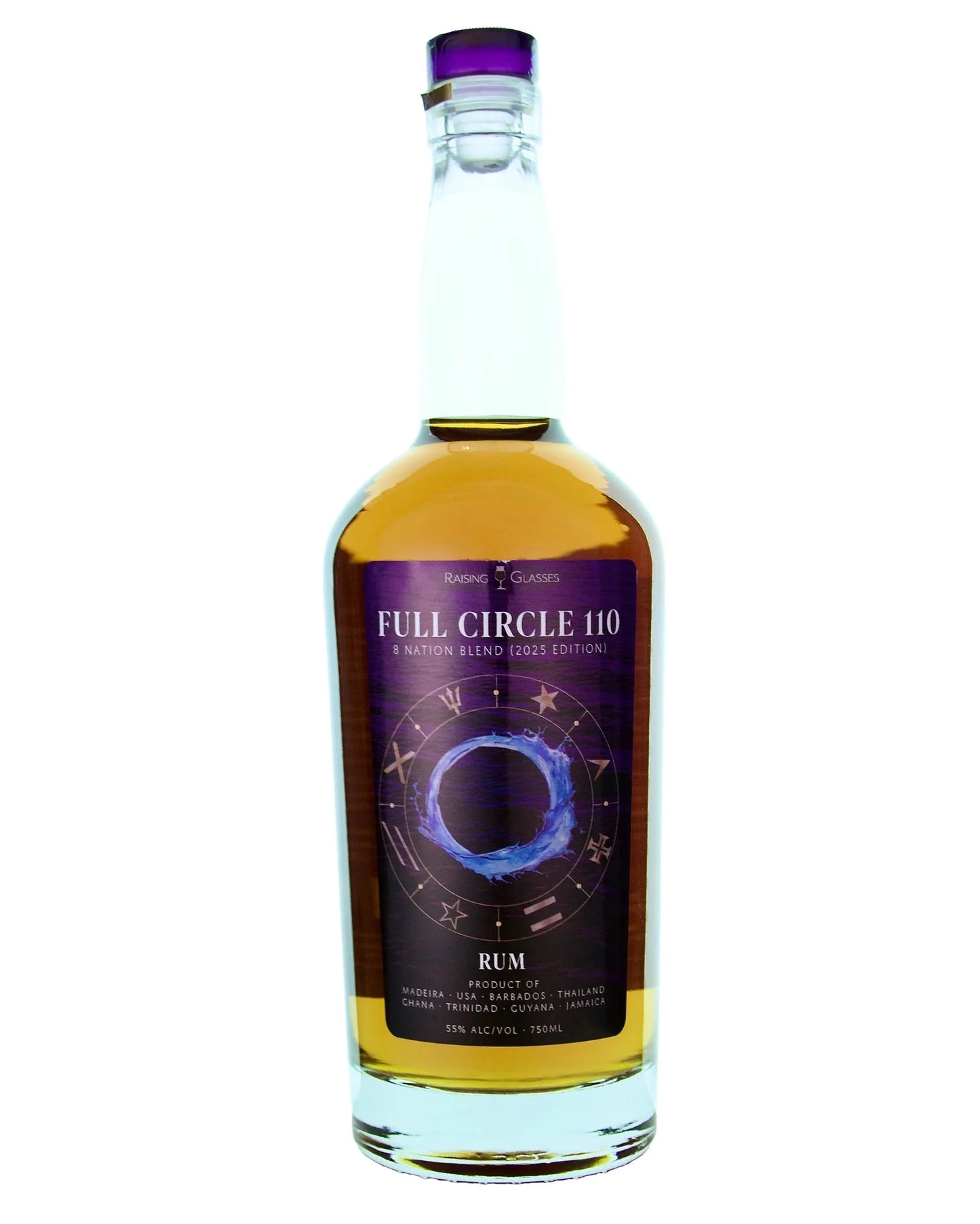 Raising Glasses Full Circle 1 - 8 Country Blended Rum 750ml