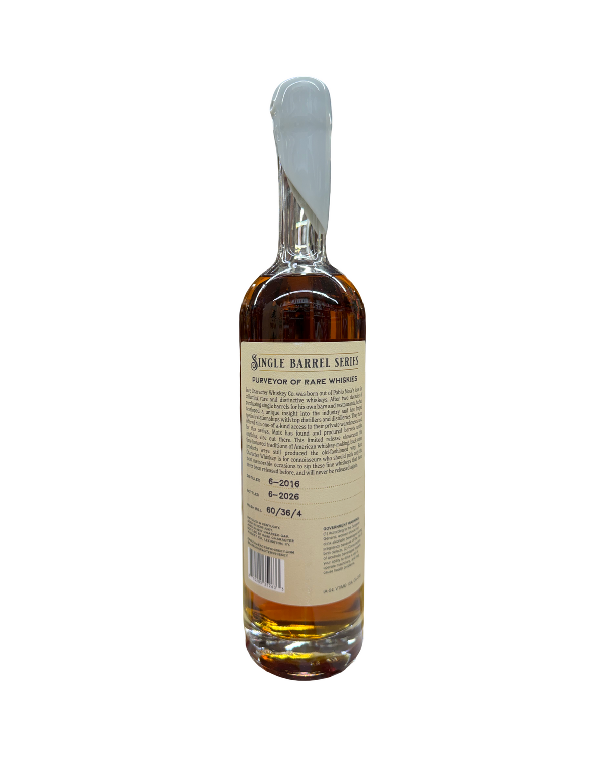 Rare Character El Cerrito Liquor Jazzy’s Private Selection Store Pick Single Barrel No. KHR-039 10 Years Old 112.58 Proof Cask Strength Kentucky Straight Bourbon Whiskey 750ml