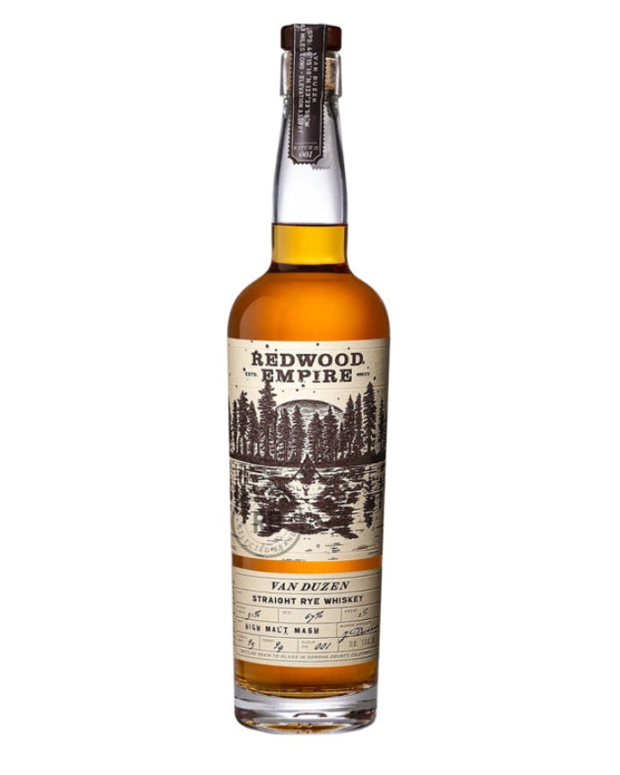 Redwood Empire Van Duzen Straight Rye Whiskey 750ml