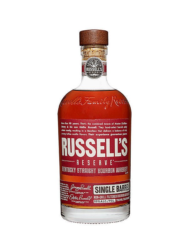 Russell's Reserve Straight Bourbon Small Batch Single Barrel Straight Bourbon Whiskey 750ml
