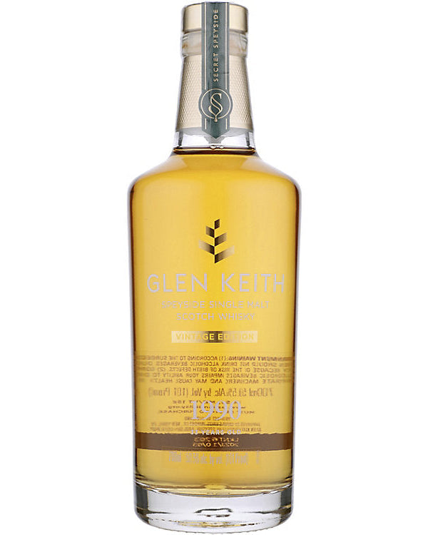 Secret Speyside Glen Keith Vintage Edition 33 Year Old Single Malt Scotch Whisky 700ml