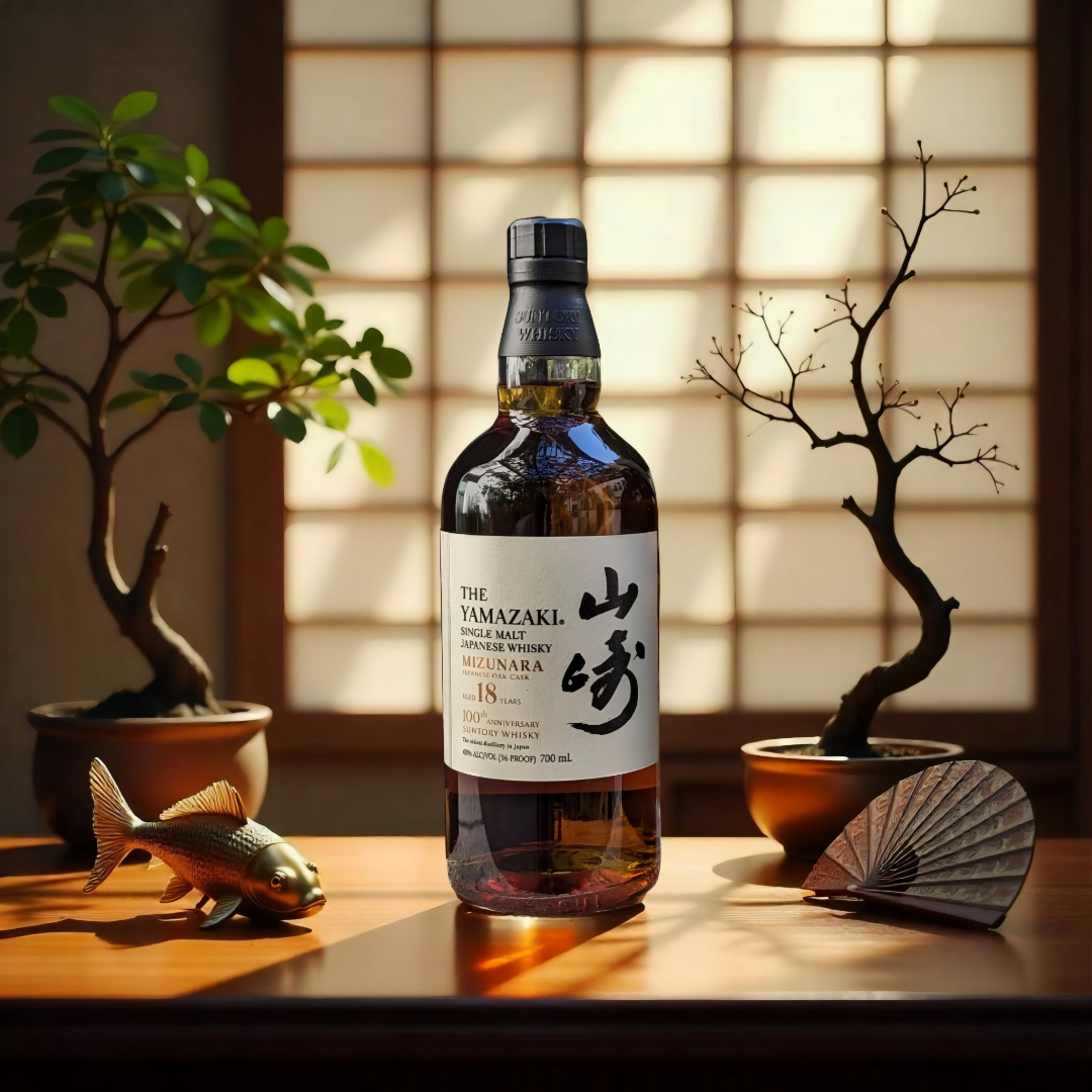 Yamazaki Mizunara Japanese Oak Cask 100th Anniversary 18 Year Old Single Malt Whisky