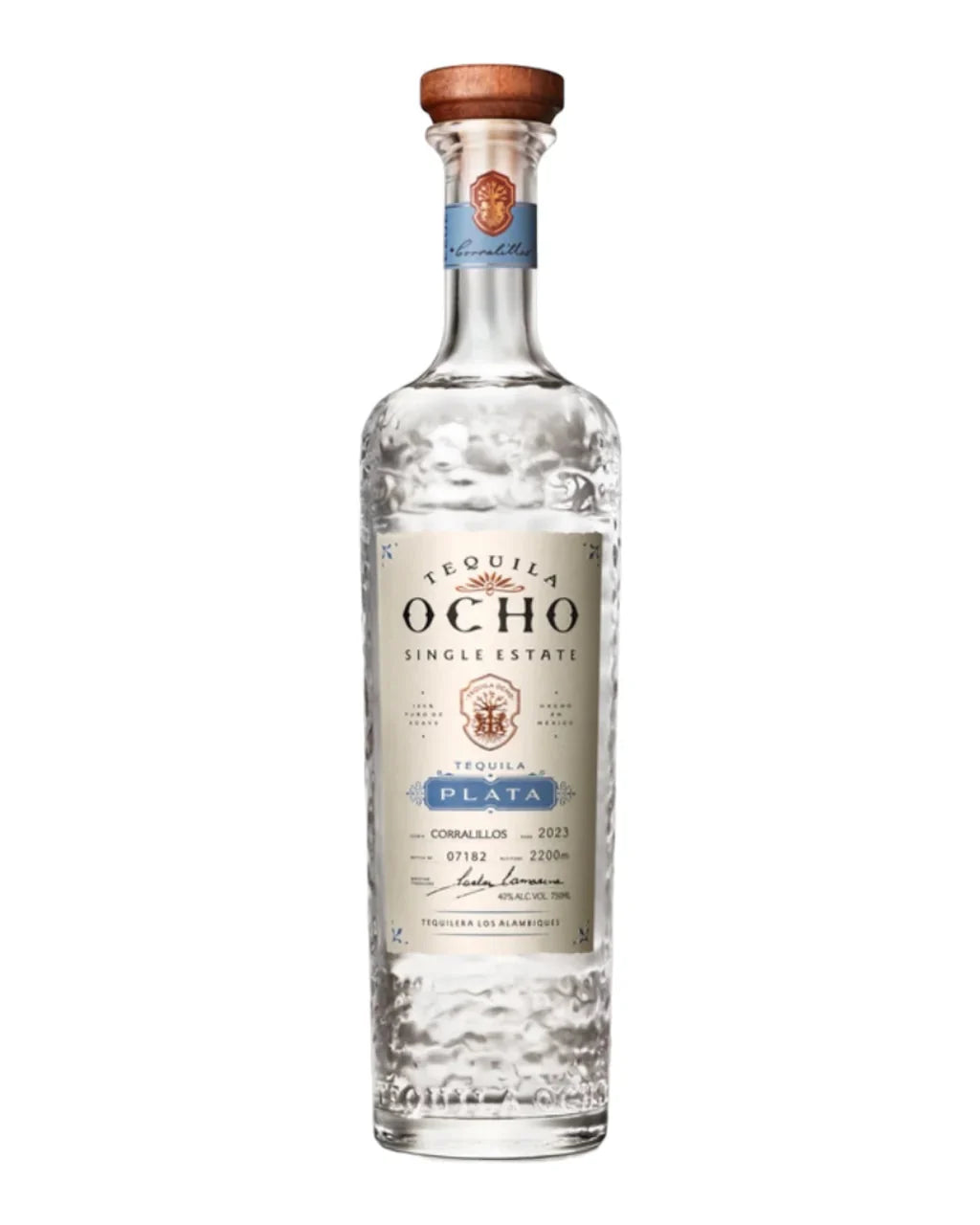 Tequila Ocho Single Estate Plata Blanco 750ml