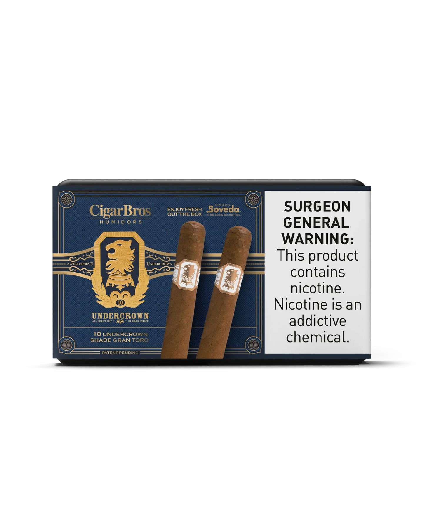 UnderCrown Shade Gran Toro Cigar With Personal Humidor by CigarBros (Box of 10)