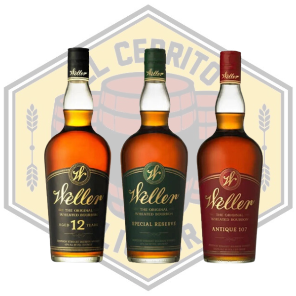 WL Weller Antique 107 Bourbon, Weller 12 year & Weller Special Reserve Bundle Pack