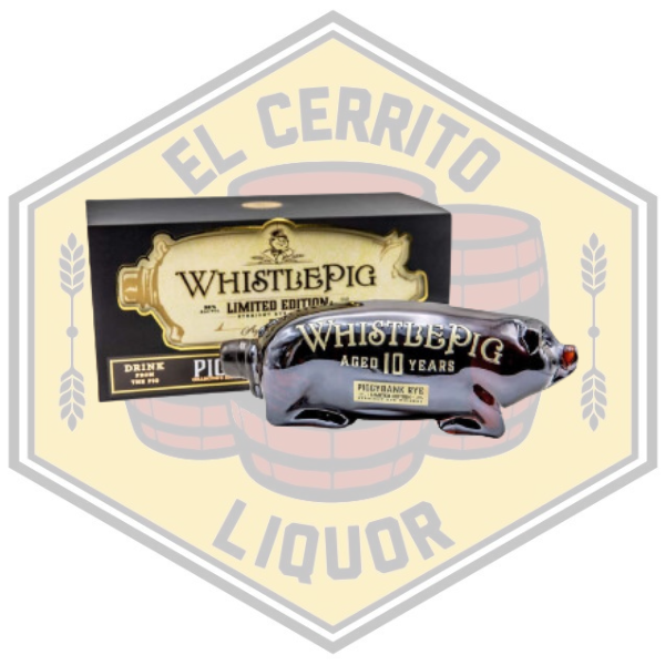 WhistlePig Piggybank Limited Edition 10 Year Old Straight Rye Whiskey with Gift Box 1 Lt