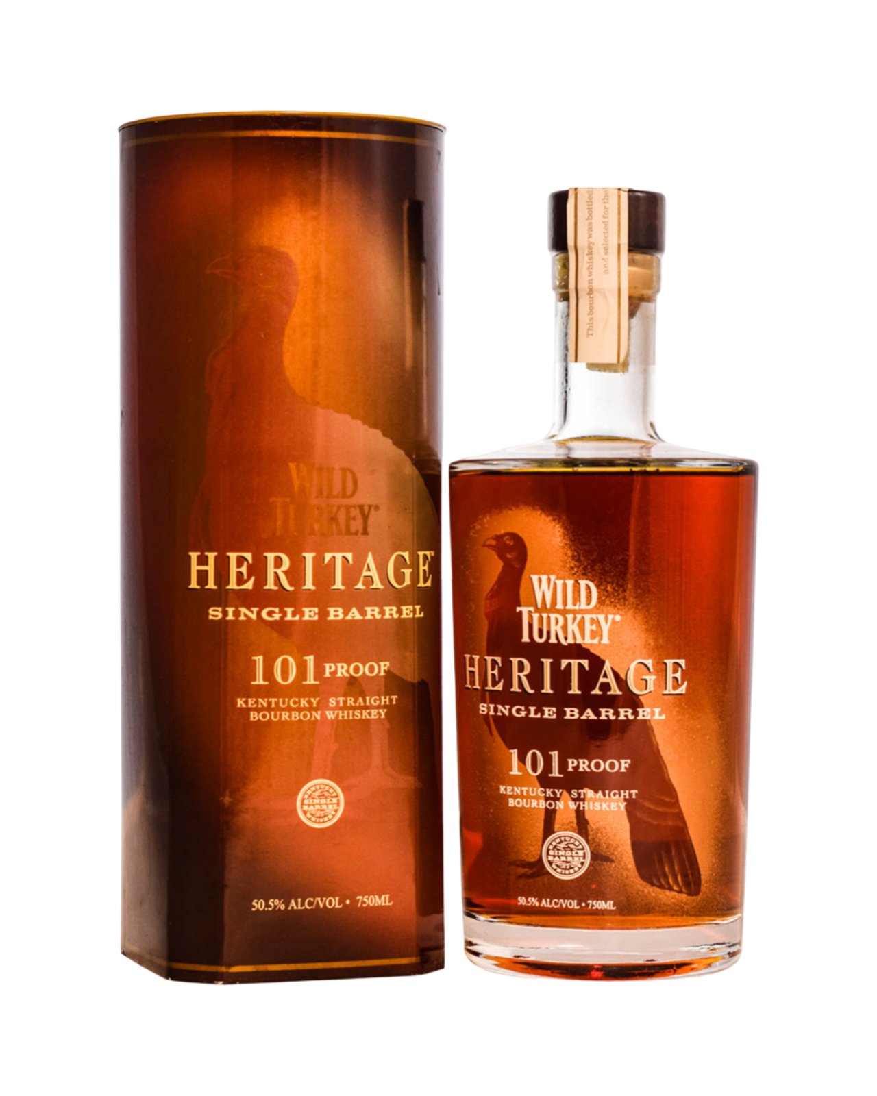 Wild Turkey Heritage 101 Proof Single Barrel Kentucky Straight Bourbon Whiskey 750ml